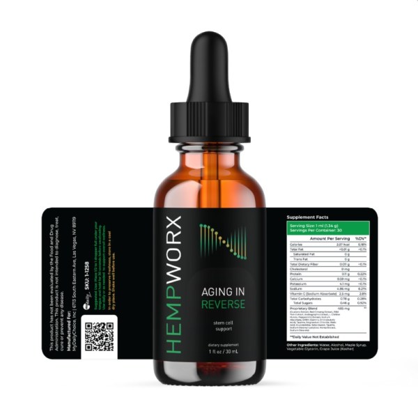 HempWorx Aging in Reverse Stem Cell Oil - Image 2