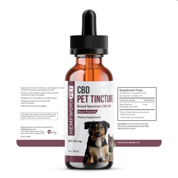 hempworx pet cbd oil 8 value pack label