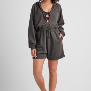 Amelia romper charcoal hempworx mydailychoice